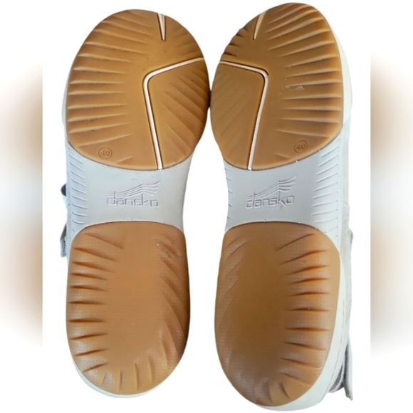 Dansko Reann  Mary Jane Gray Suede Sporty Mesh Open Back Shoes Sandals Size 40 - Picture 2 of 7